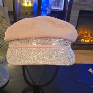 Elegant Pink Rhinestone Cap
